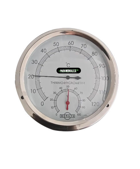 Termo Higrómetro En Acero Lectura Análoga, Spa, Sauna, Baño