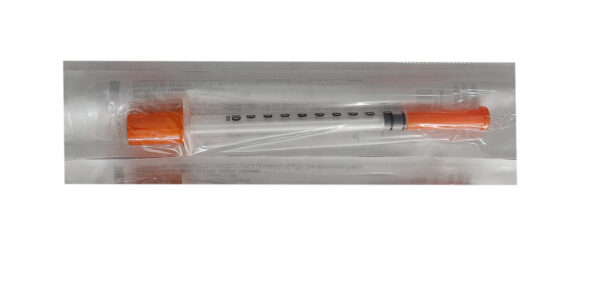 Jeringa Insulina 1ml Tapa Naranja ontomedical baja resol
