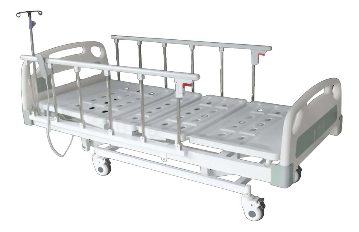 Cama Hospitalaria Eléctrica 4 Movimientos Barandas Aluminio TME